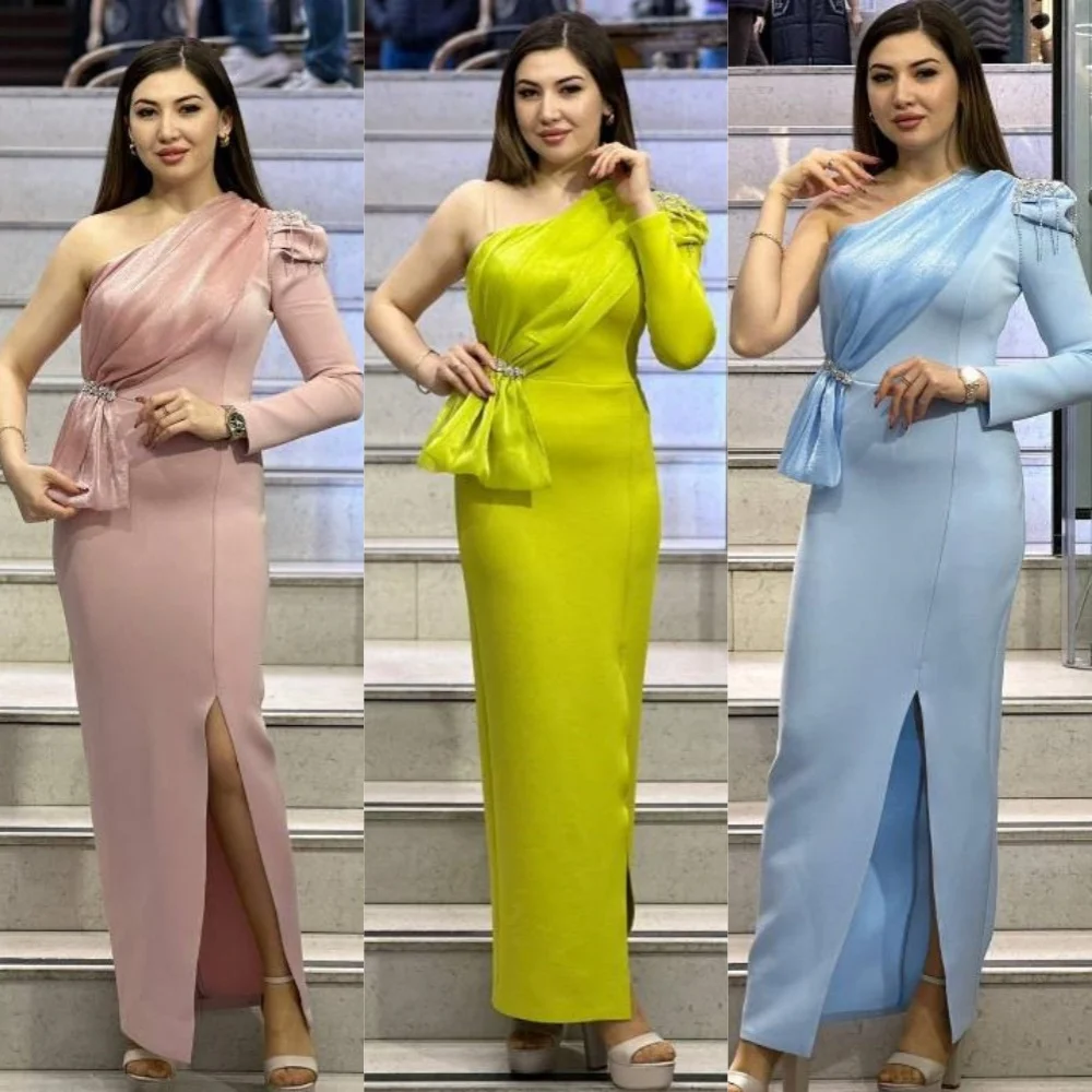 Customized Jersey Beading Pleat Ruched Birthday A-line One-shoulder Bespoke Occasion Gown Midi Dresses
Customized Jersey Beading Pleat Ruched Birthday A-line One-shoulder Bespoke Occasion Gown Midi Dresses