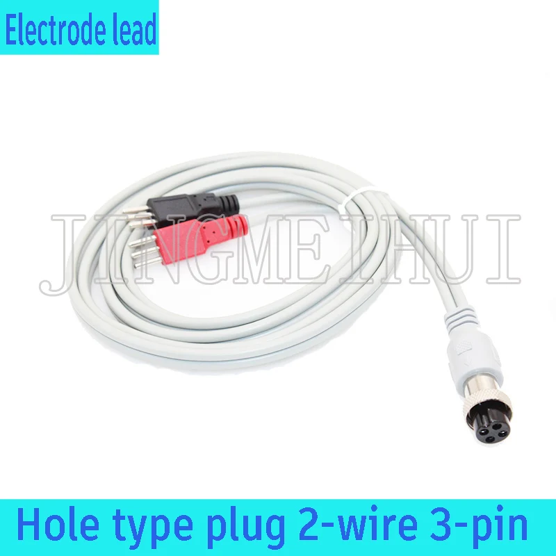Physiotherapy electrode lead aviation GX16 hole type 4 core plug double wire 3 pin (2.5mm) diameter lead connector cable 2m
Physiotherapy electrode lead aviation GX16 hole type 4 core plug double wire 3 pin (2.5mm) diameter lead connector cable 2m
