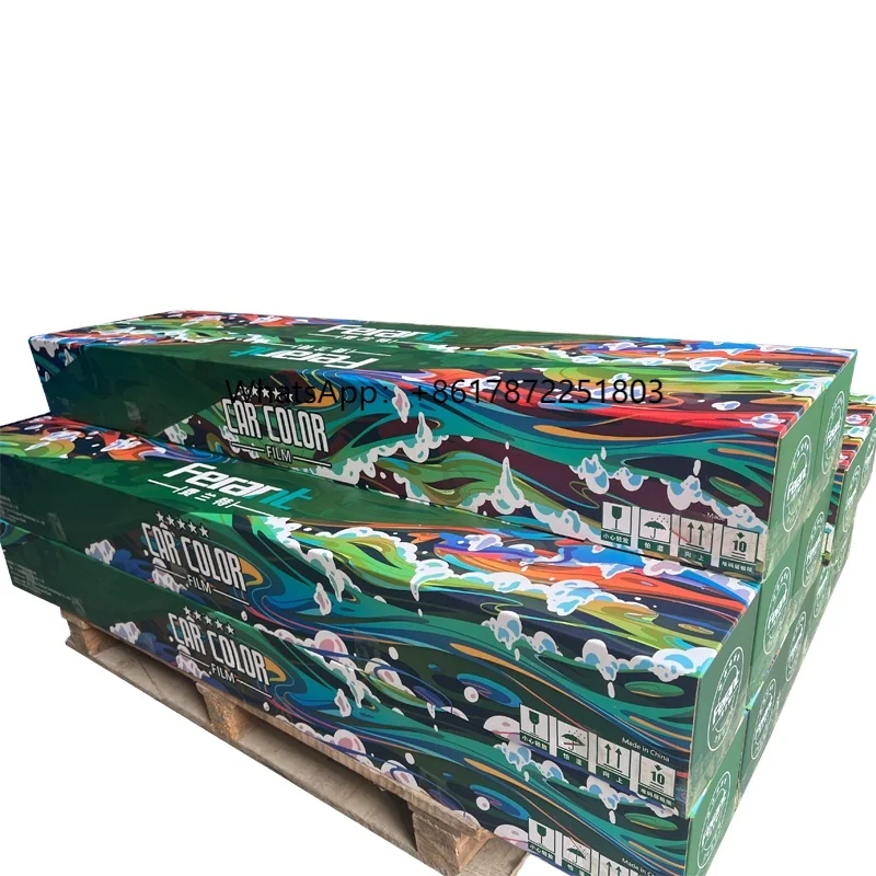 High Gloss Color Changing Automotive Wrap Film PET Material High Gloss Car Stickers for Vehicle Body Vinyl Car Wrap Film
High Gloss Color Changing Automotive Wrap Film PET Material High Gloss Car Stickers for Vehicle Body Vinyl Car Wrap Film