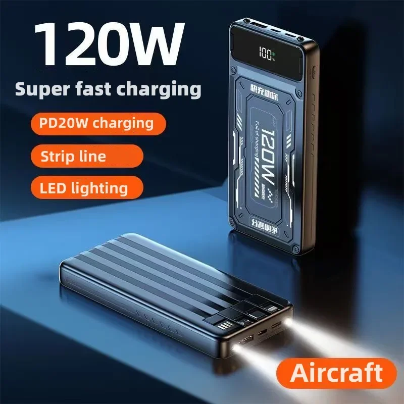 57000mAh High-capacity Mobile Phone Power Bank 120W Super Fast Charging Electric Power Bank Comes with Charging Cable
57000mAh High-capacity Mobile Phone Power Bank 120W Super Fast Charging Electric Power Bank Comes with Charging Cable