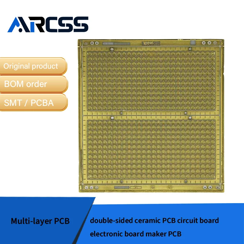 double-sided ceramic PCB circuit board electronic board maker PCB
double-sided ceramic PCB circuit board electronic board maker PCB