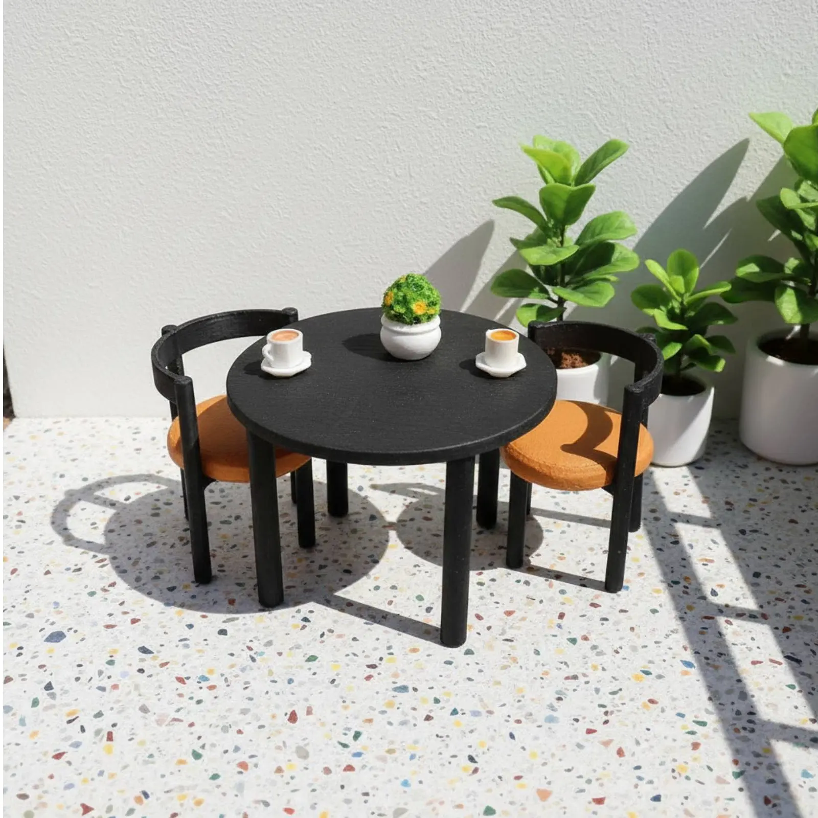 1/12 Scale Dining Table and Chairs Retro Design Dollhouse Round Table Set Miniature Cafe Furniture Set for Hobbyists
1/12 Scale Dining Table and Chairs Retro Design Dollhouse Round Table Set Miniature Cafe Furniture Set for Hobbyists