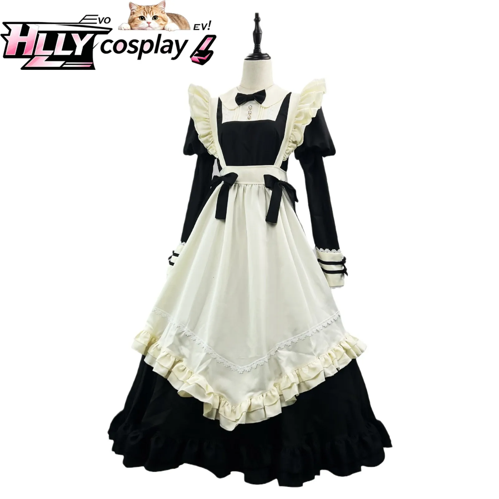 New Arrival Anime Lolita Maid Outfit Black Elegant Lace Long Dress Plus Size for Cosplay Cafe Roleplay Costume Party
New Arrival Anime Lolita Maid Outfit Black Elegant Lace Long Dress Plus Size for Cosplay Cafe Roleplay Costume Party