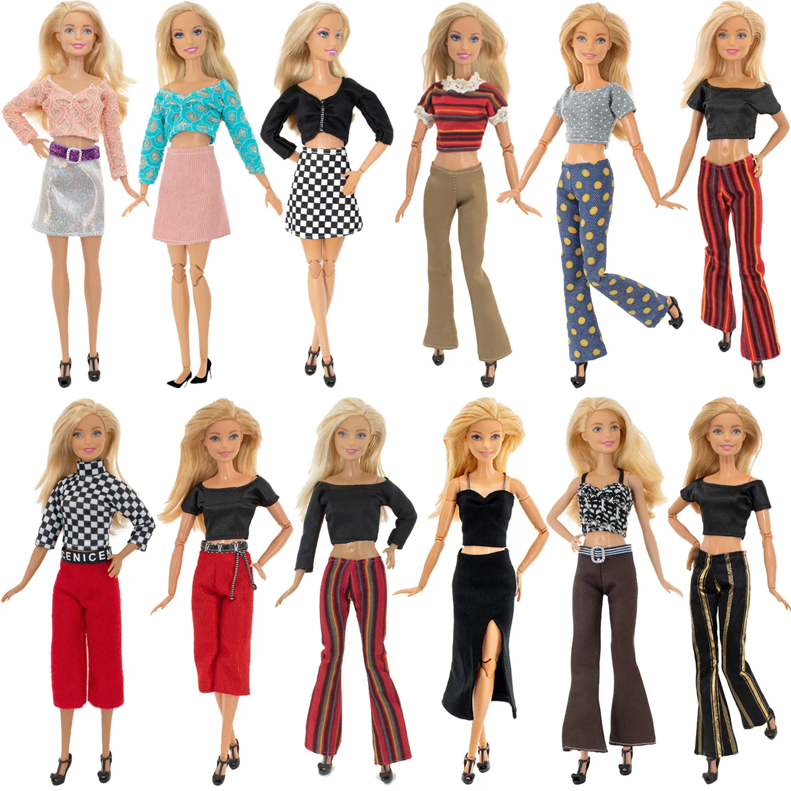 Doll Barbies Clothes Solid Color Mini Fashion Casual Clothes For 11.8 Inch Barbies Accessories Girls Play Toys
Doll Barbies Clothes Solid Color Mini Fashion Casual Clothes For 11.8 Inch Barbies Accessories Girls Play Toys