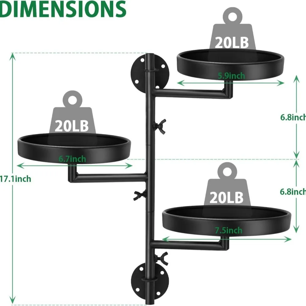 Green Plant Potted Rotating window plant stand Waterproof Simple Three layers of plant support Creative Indoor plant shelf Wall
Green Plant Potted Rotating window plant stand Waterproof Simple Three layers of plant support Creative Indoor plant shelf Wall