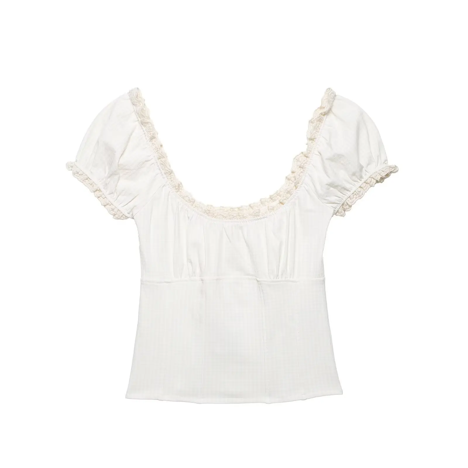 Withered 2026 New Fashionable And Stylish Women's Short Plaid Lace Top T-shirt Woman Clothes Female Clothing
Withered 2026 New Fashionable And Stylish Women's Short Plaid Lace Top T-shirt Woman Clothes Female Clothing