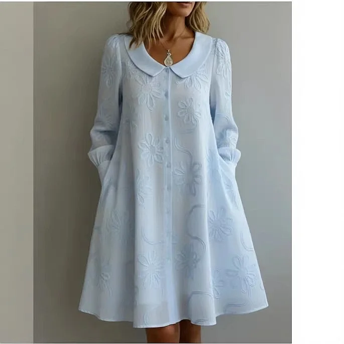 Spring Summer Women Casual Solid Button Front Long Sleeve Midi Jumpsuit Dress
Spring Summer Women Casual Solid Button Front Long Sleeve Midi Jumpsuit Dress