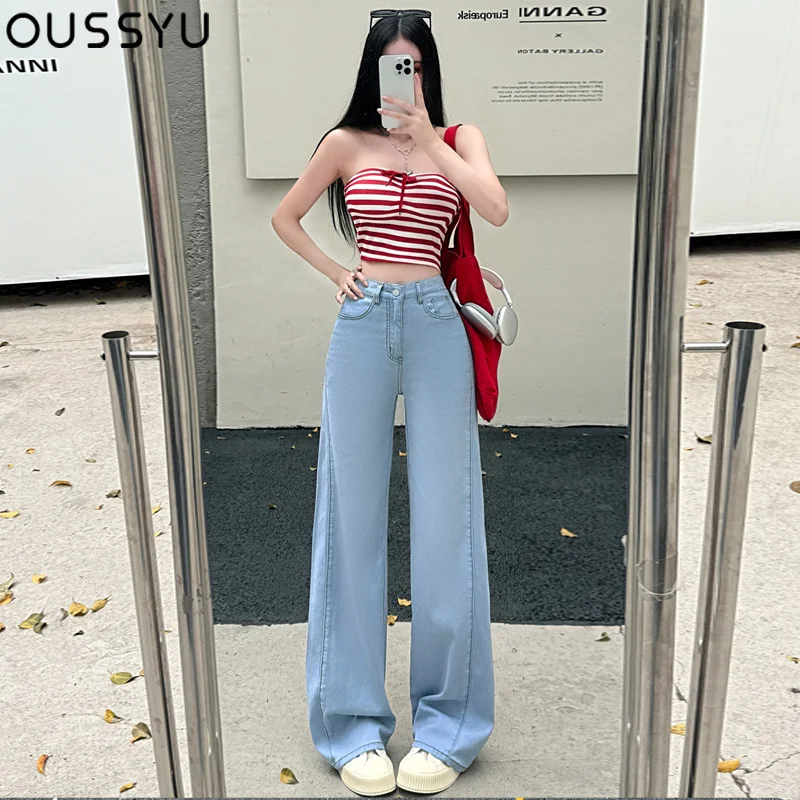 Summer Thin Soft Women's Jeans Natural Lyocell Fabric Baggy Wide Leg Denim Pants Streetwear Loose Casual Female Clothing
Summer Thin Soft Women's Jeans Natural Lyocell Fabric Baggy Wide Leg Denim Pants Streetwear Loose Casual Female Clothing
