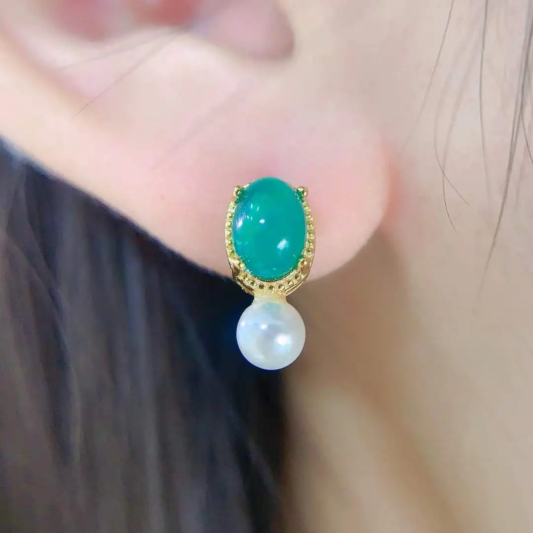 The Best birthday Gift Natural Real Green Opal Earring 925 Sterling Silver Women earrings
The Best birthday Gift Natural Real Green Opal Earring 925 Sterling Silver Women earrings