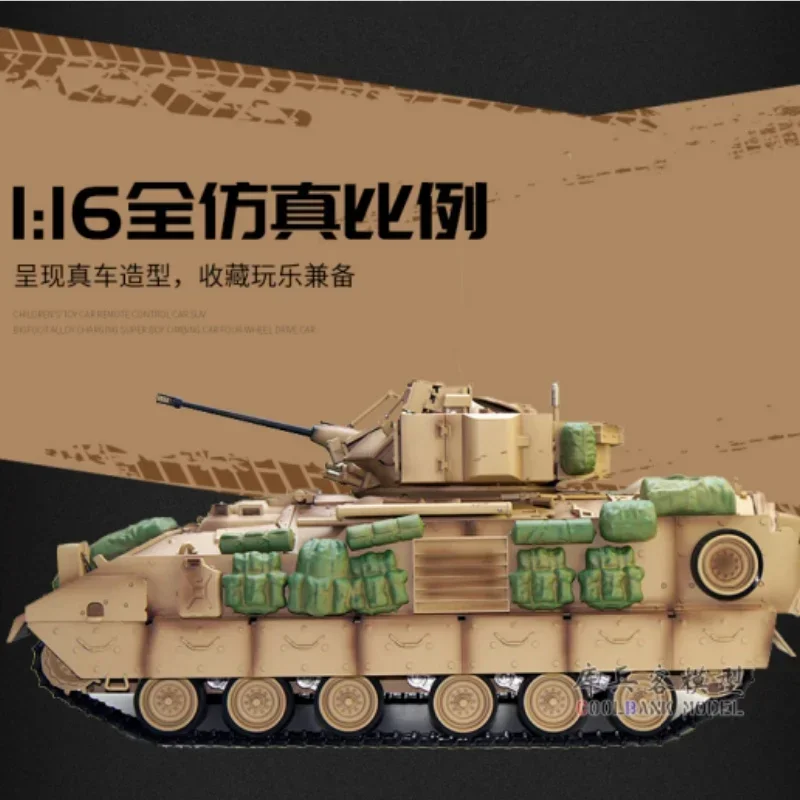 1/16 Bradley Remote Control M2a2 Model Acoustic And Visual Rc Tank 2.4g Smoking Infantry Tank Td Second Generation Surprise Gift
1/16 Bradley Remote Control M2a2 Model Acoustic And Visual Rc Tank 2.4g Smoking Infantry Tank Td Second Generation Surprise Gift