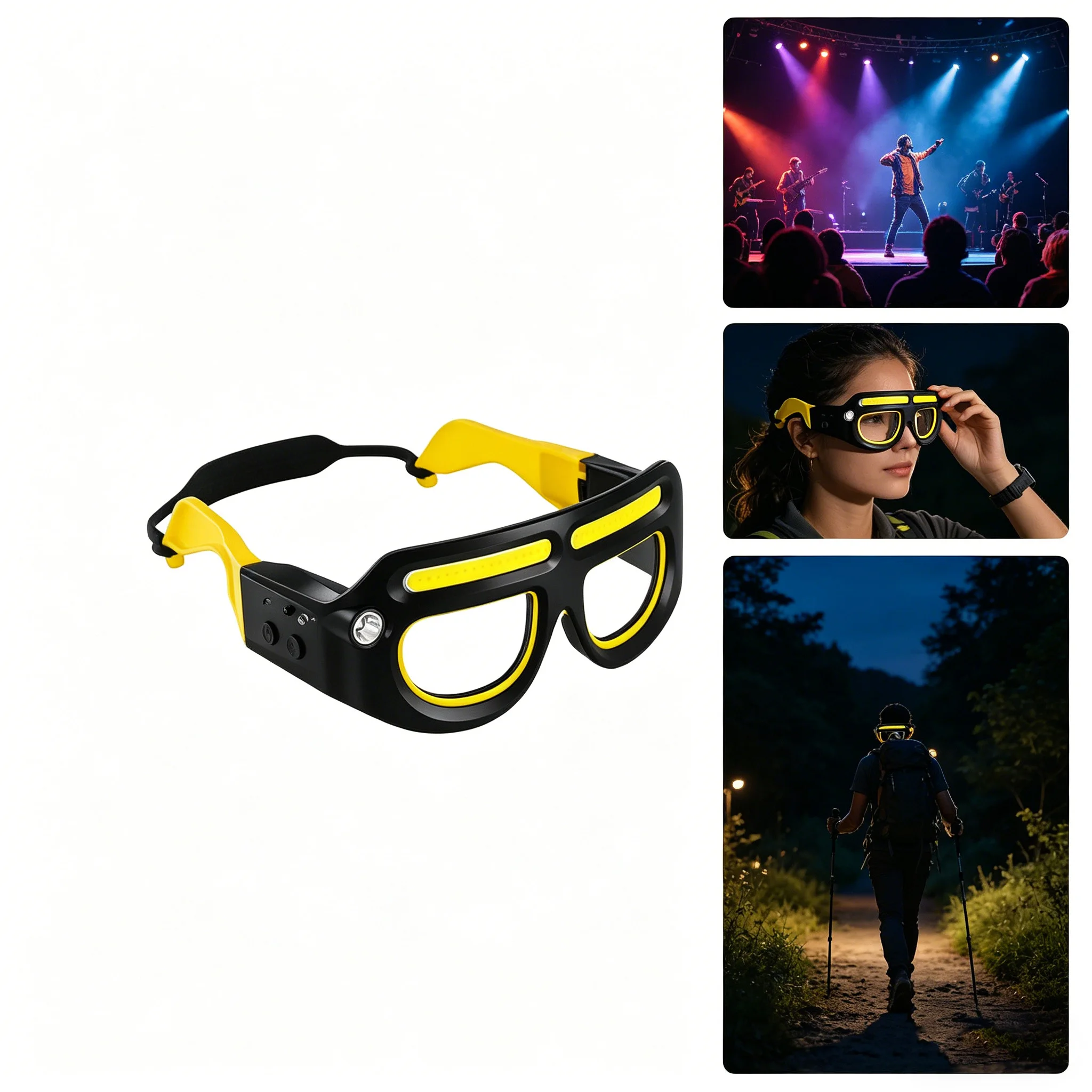 Rechargeable LED Safety Glasses Headlights,Detachable Sunglasses,Multifunctional Headlamp for working,Riding,Night Fishing
Rechargeable LED Safety Glasses Headlights,Detachable Sunglasses,Multifunctional Headlamp for working,Riding,Night Fishing