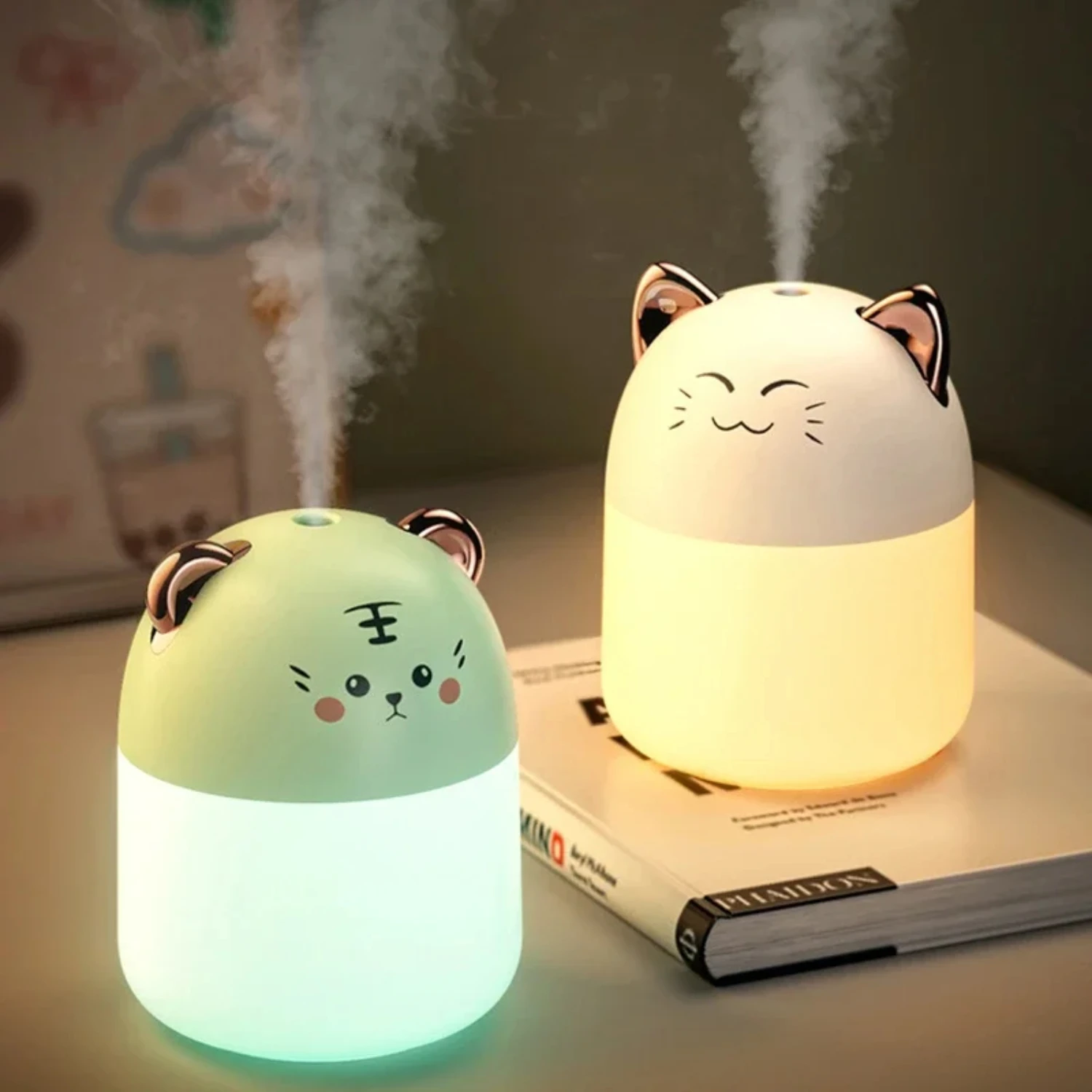 Smiling Cat Tiger Humidifier 250ML Color Air Cooler USB Desktop Mister Car Mini Humidifier 
Smiling Cat Tiger Humidifier 250ML Color Air Cooler USB Desktop Mister Car Mini Humidifier
