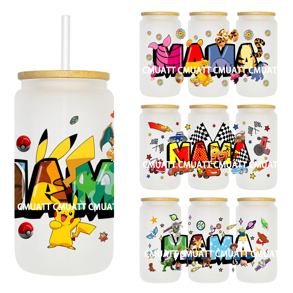 Mama With Cartoon Toy Character 16OZ UV DTF Cup Wrap Transfer Stickers Custom Labels DIY Waterproof Logo For Libbey Glass Can
Mama With Cartoon Toy Character 16OZ UV DTF Cup Wrap Transfer Stickers Custom Labels DIY Waterproof Logo For Libbey Glass Can