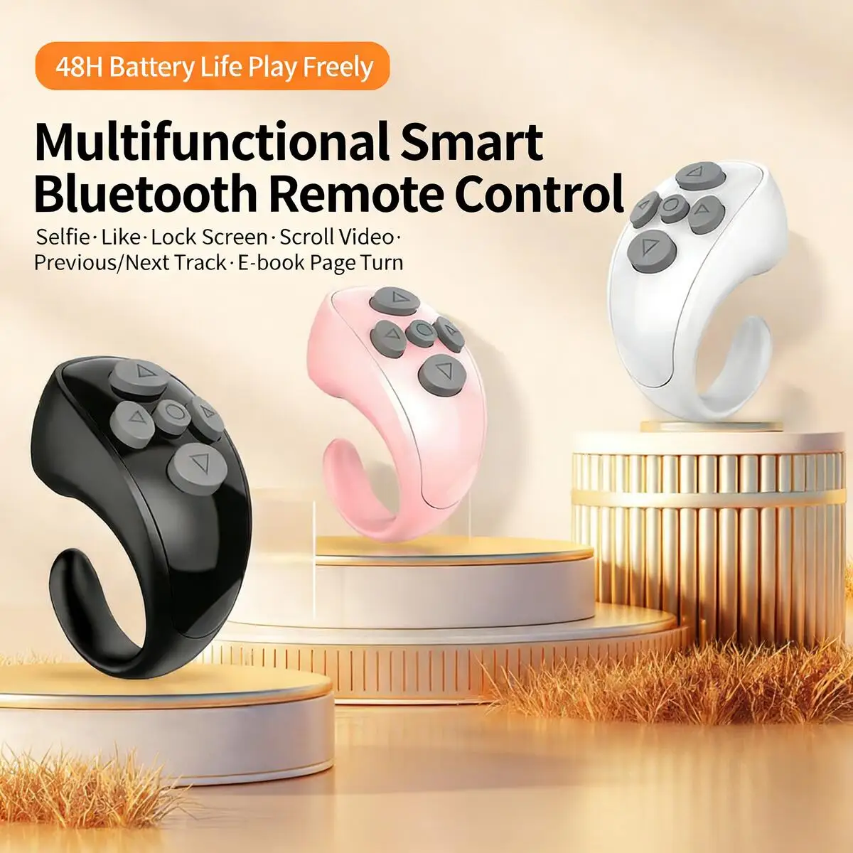 Bluetooth Ring Mouse Rechargeable Remote Photo Capture TikTok YouTube Short Videos E-book Page Turning Selfie for Android IOS
Bluetooth Ring Mouse Rechargeable Remote Photo Capture TikTok YouTube Short Videos E-book Page Turning Selfie for Android IOS