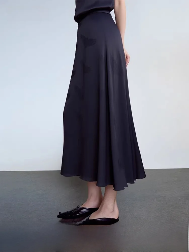 Ele Crane Embroidery f Skirt Women's Slightly iny Long Umbrella Skirt Spring New Arrival Casual Commute Friendly
Ele Crane Embroidery f Skirt Women's Slightly iny Long Umbrella Skirt Spring New Arrival Casual Commute Friendly