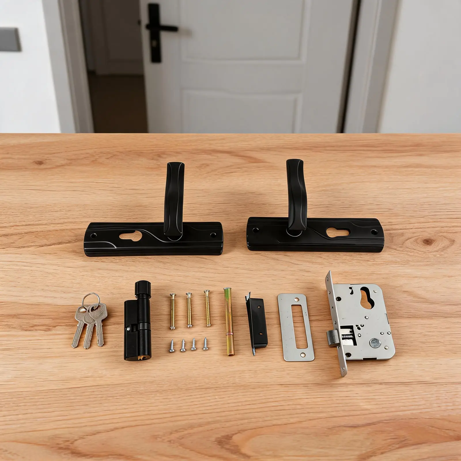 Big Knob Design Door Lock Set Manganese Steel Lock Silent Bearing Mechanism Easy To Install Effortless Locking
Big Knob Design Door Lock Set Manganese Steel Lock Silent Bearing Mechanism Easy To Install Effortless Locking