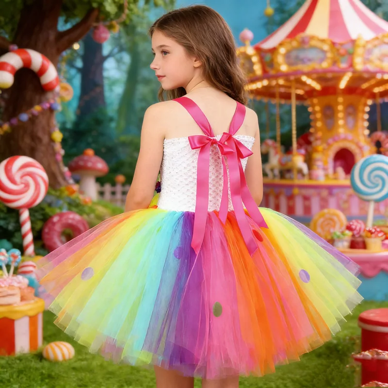 Rainbow Candy Lollipop Costume for Girls Birthday Party Tutu Princess Dress Ball Gown Carnival Christmas Halloween Clothes 14Y
Rainbow Candy Lollipop Costume for Girls Birthday Party Tutu Princess Dress Ball Gown Carnival Christmas Halloween Clothes 14Y