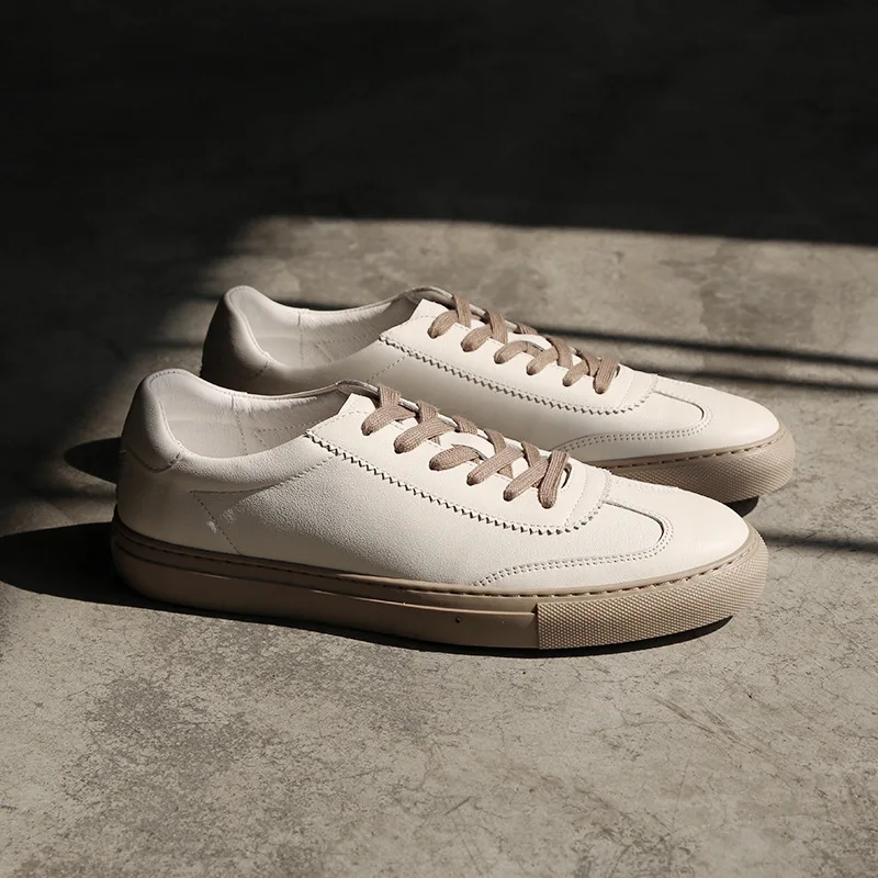 New Handmade High-end Genuine Leather Suede Board Men's Versatile White Korean Version Casual Shoes Men Trend Retro Casual Shoes
New Handmade High-end Genuine Leather Suede Board Men's Versatile White Korean Version Casual Shoes Men Trend Retro Casual Shoes