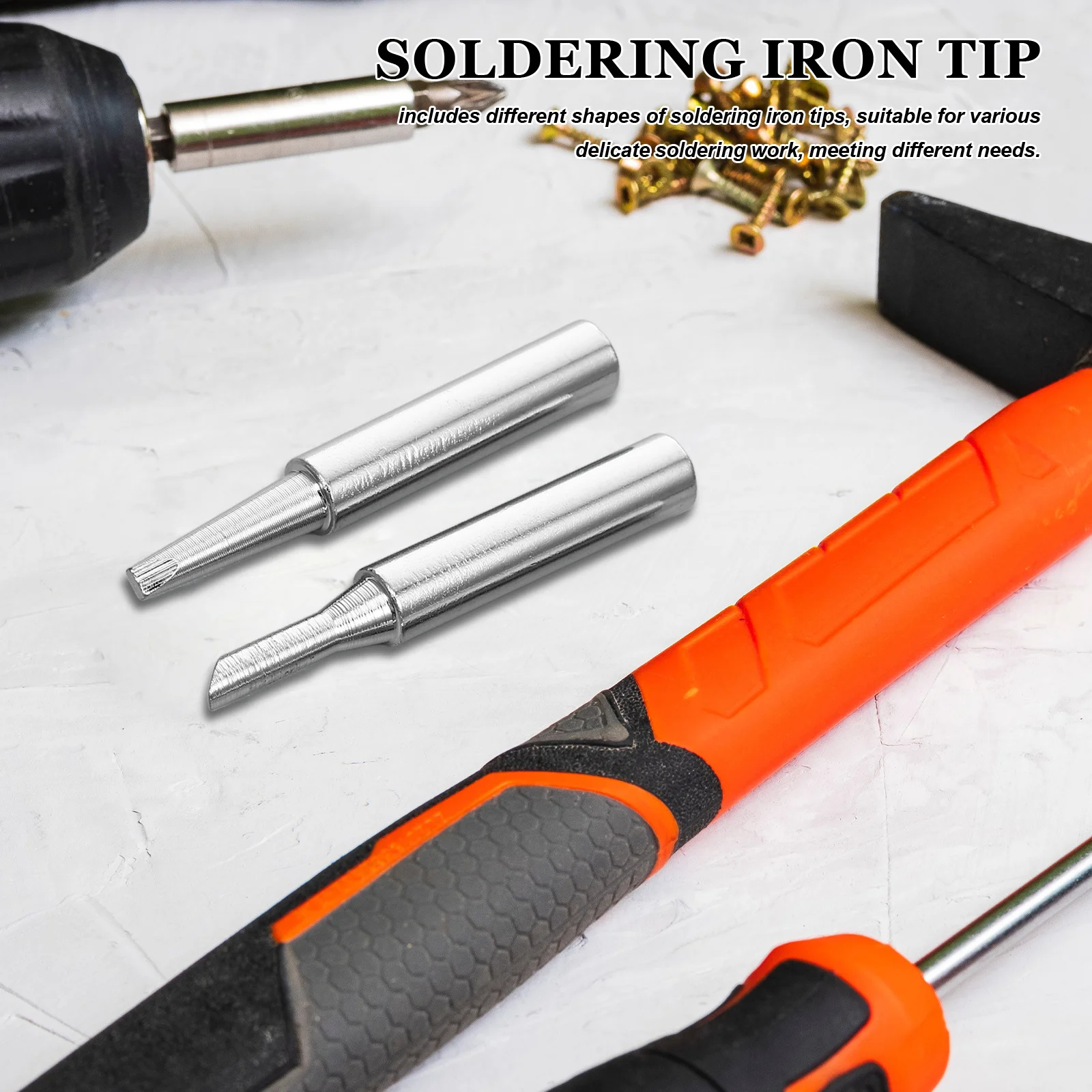 5Pcs Soldering Iron Tips Durable Heat Transfer Multi-Functional Set for Welding Tools Soldering Iron Tip Welding Tool
5Pcs Soldering Iron Tips Durable Heat Transfer Multi-Functional Set for Welding Tools Soldering Iron Tip Welding Tool
