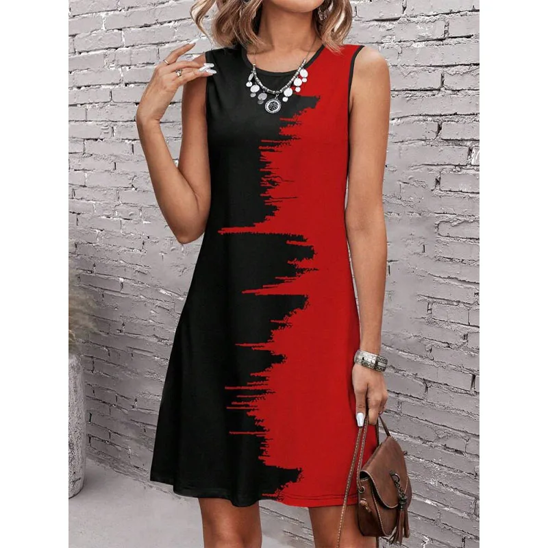 2024 Summer New Women's A-Line Elegant Vintage Loose Casual Sleeveless Crew Neck Printed Comfortable Colorful Luxury Dresses
2024 Summer New Women's A-Line Elegant Vintage Loose Casual Sleeveless Crew Neck Printed Comfortable Colorful Luxury Dresses