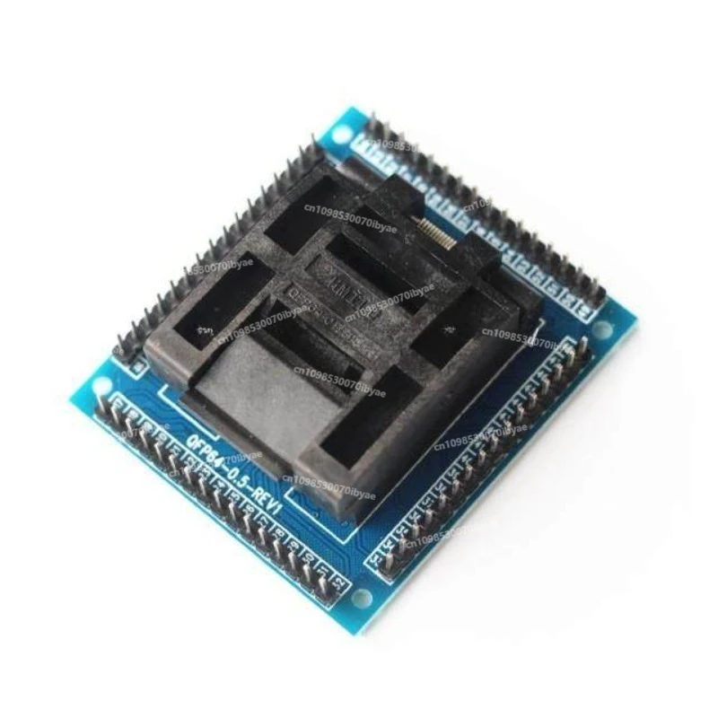 QFP64/LQFP64/TQFP64 To Dip64 Programming Seat QFP64 Test Seat, 0.5mm Spacing of Adapter Plate
QFP64/LQFP64/TQFP64 To Dip64 Programming Seat QFP64 Test Seat, 0.5mm Spacing of Adapter Plate