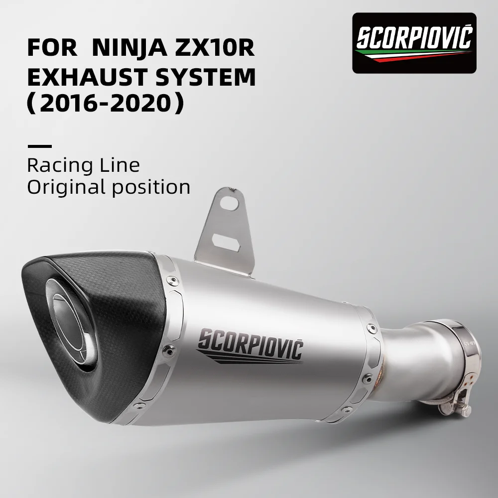 Motorcycle Exhaust System for Ninja ZX10R, Original Position, Racing Line, 2016-2020
Motorcycle Exhaust System for Ninja ZX10R, Original Position, Racing Line, 2016-2020