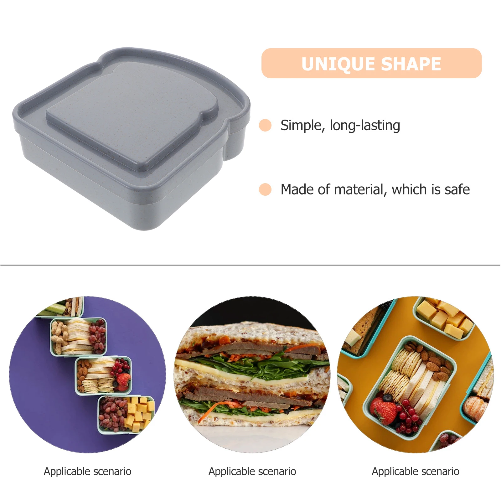 4pcs Portable Lunch Sandwich Bread Container Leak Proof Food Box Microwave Safe Storage Box Reusable Bamboo Fiber for Snacks
4pcs Portable Lunch Sandwich Bread Container Leak Proof Food Box Microwave Safe Storage Box Reusable Bamboo Fiber for Snacks