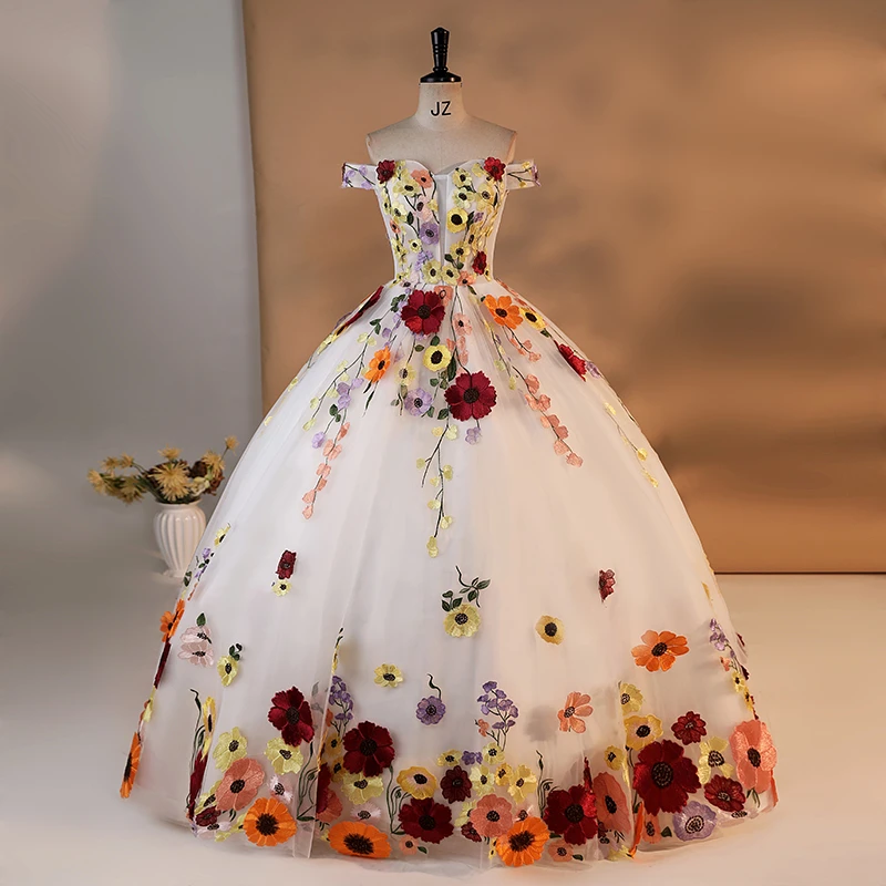 2025 Appliques Off The Shoulder Quinceanera Dressesvestidos De 15 Anos 3d Flower Formal Princess Birthday Party Gowns Customized
2025 Appliques Off The Shoulder Quinceanera Dressesvestidos De 15 Anos 3d Flower Formal Princess Birthday Party Gowns Customized