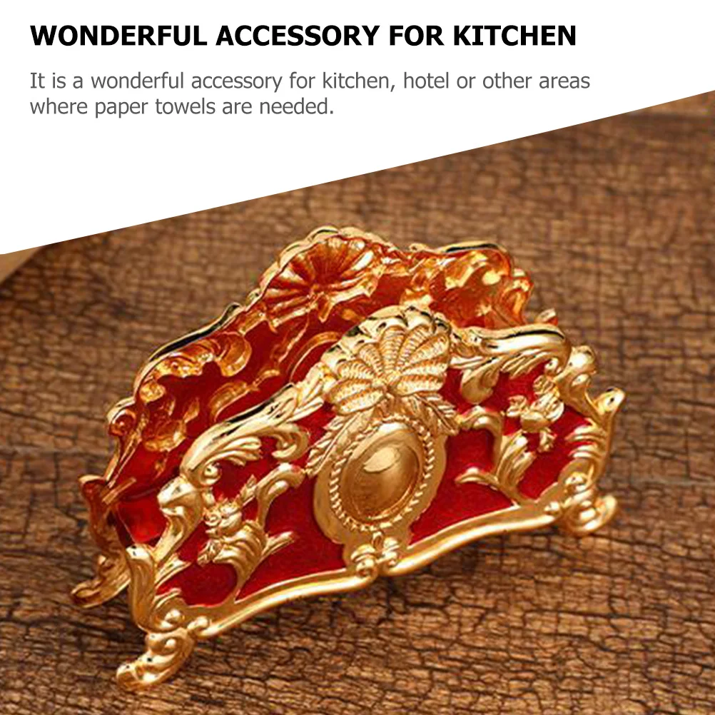 European Style Napkin Holder Decorative Kitchen Hotel Tabletop Accessory Practical Desktop Decoration for Party Banquet 
European Style Napkin Holder Decorative Kitchen Hotel Tabletop Accessory Practical Desktop Decoration for Party Banquet