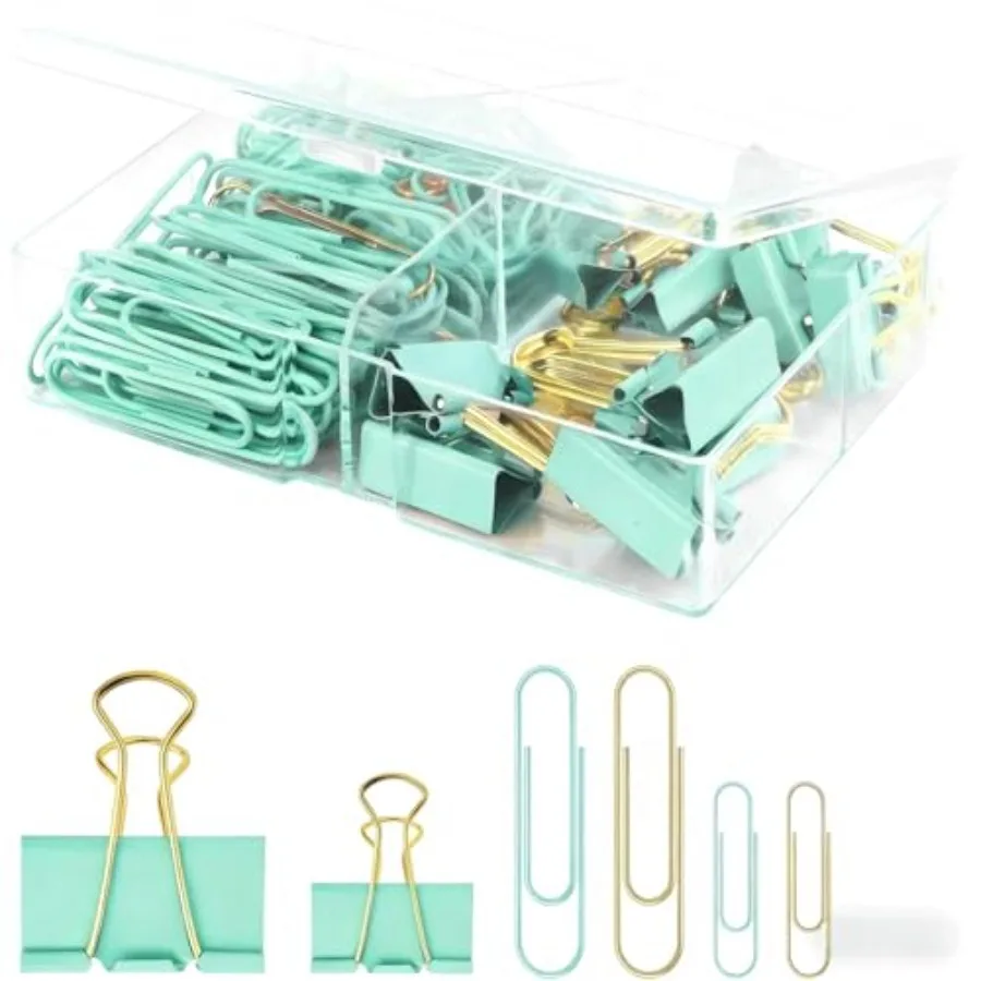 Cute Girly Office Supplies Set - and Colored Paper Clips + Binder Clips Assorted Sizes, Metal Paperclips and Cute Binder Clips
Cute Girly Office Supplies Set - and Colored Paper Clips + Binder Clips Assorted Sizes, Metal Paperclips and Cute Binder Clips