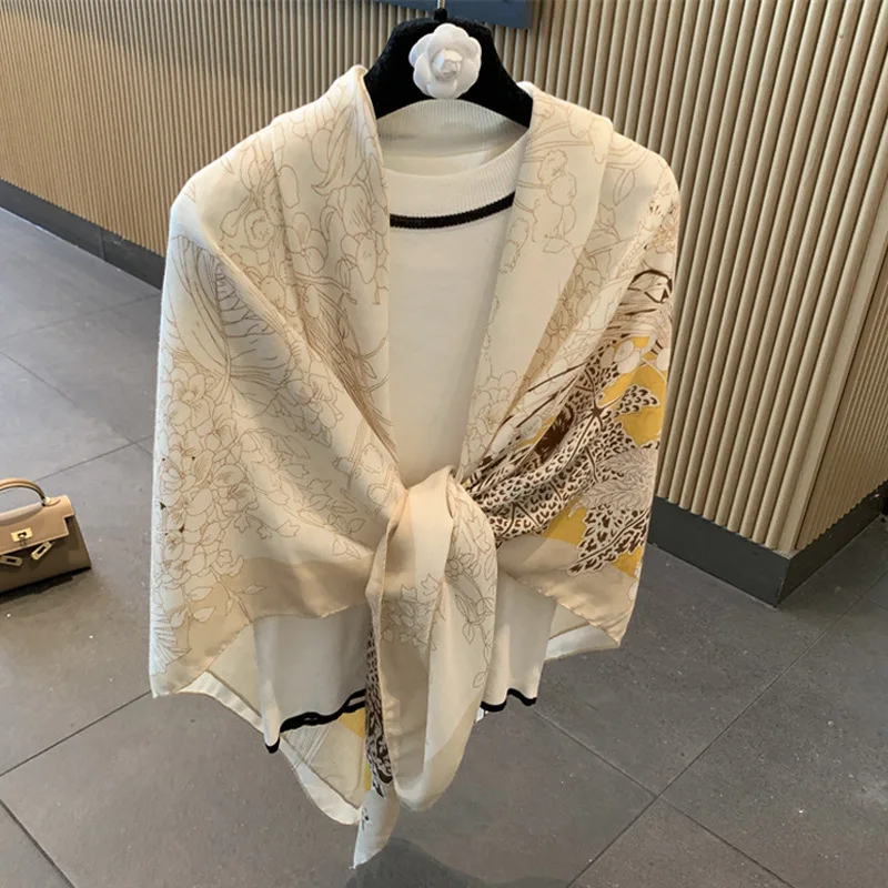 Summer New Plaid Scarf Women's Large Sunscreen Shawl Travel Photography Silk Scarf Air Conditioned Room Outdoor Shoulder Wrap
Summer New Plaid Scarf Women's Large Sunscreen Shawl Travel Photography Silk Scarf Air Conditioned Room Outdoor Shoulder Wrap