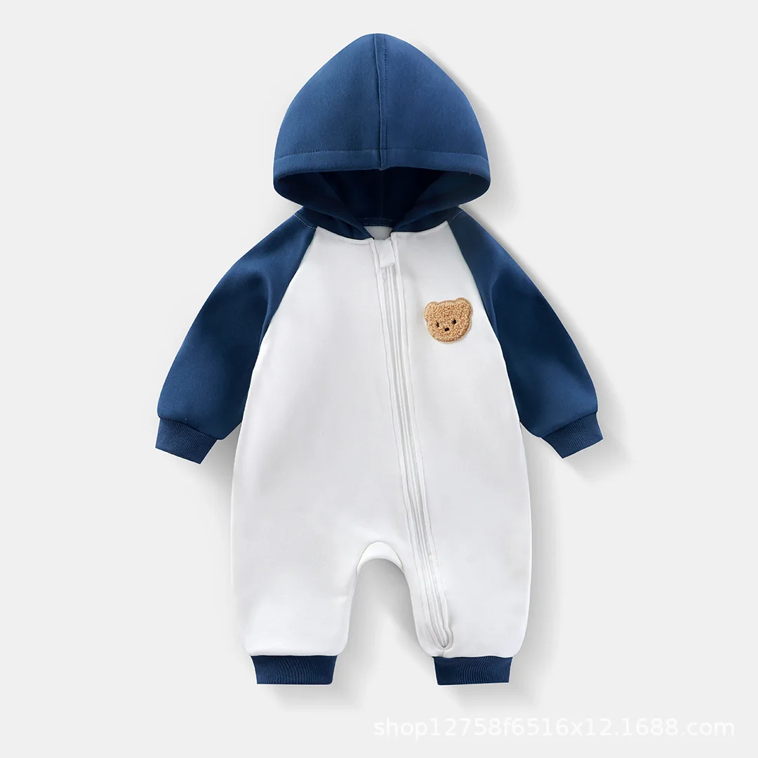 2025 Baby bodysuit Processing custom ins infant onesie fleece baby hooded outer wear Romper children's sports zipper onesie
2025 Baby bodysuit Processing custom ins infant onesie fleece baby hooded outer wear Romper children's sports zipper onesie