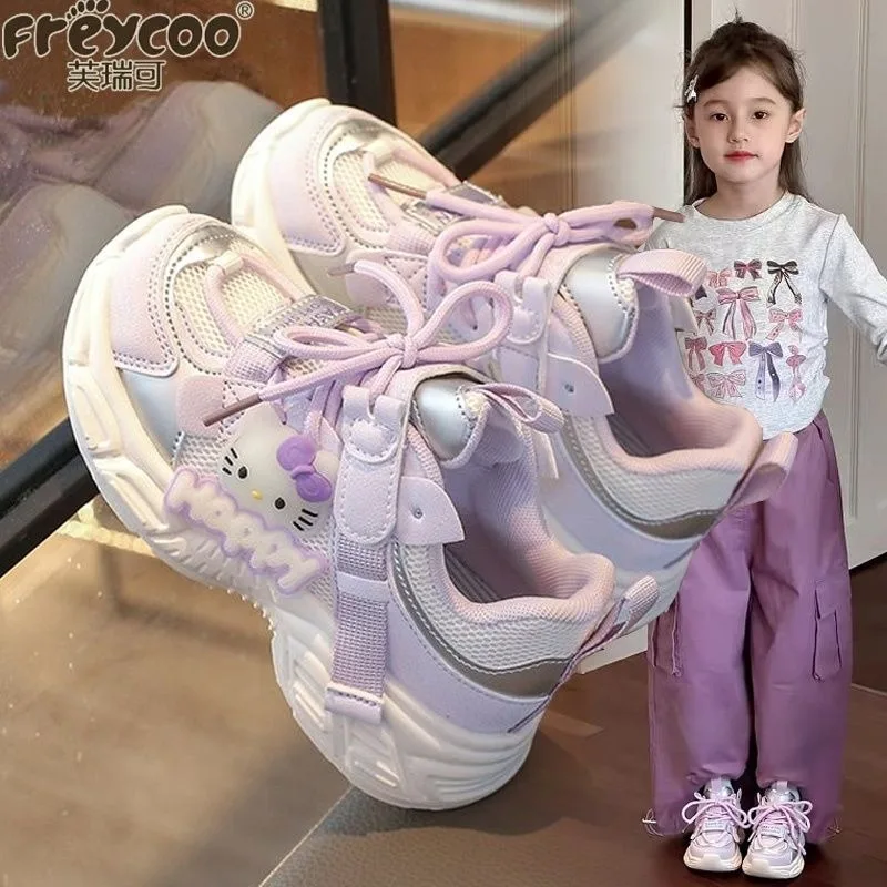 Спортивная обувь Hello Kitty в стиле аниме Kawaii Sanrio, весна 2024, KT Cat, милые дышащие кроссовки с одинарной сеткой и рисунком, подарки, игрушки
Спортивная обувь Hello Kitty в стиле аниме Kawaii Sanrio, весна 2024, KT Cat, милые дышащие кроссовки с одинарной сеткой и рисунком, подарки, игрушки