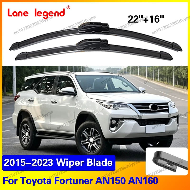 For Toyota Fortuner AN150 AN160 2015 - 2023 2016 2017 2018 Wiper Front Wiper Blades Windshield Windscreen Window Brush 22"+16"
For Toyota Fortuner AN150 AN160 2015 - 2023 2016 2017 2018 Wiper Front Wiper Blades Windshield Windscreen Window Brush 22"+16"