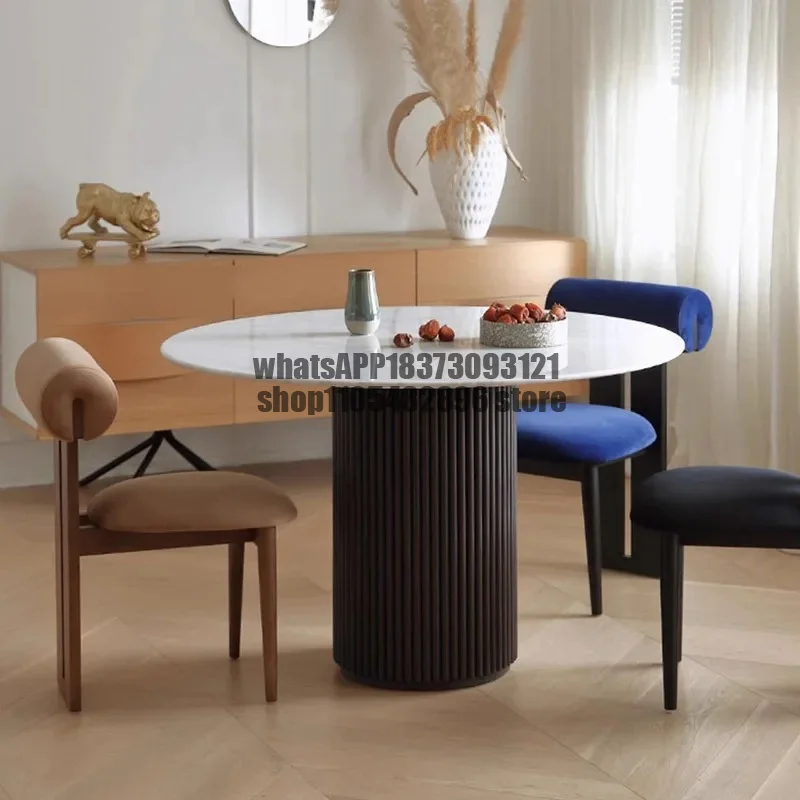 Coffee Side Dining Table Marble Round Modern Luxury Dining Table Living Room Designer Balcony Terrace Mesa Commercial Furniture
Coffee Side Dining Table Marble Round Modern Luxury Dining Table Living Room Designer Balcony Terrace Mesa Commercial Furniture