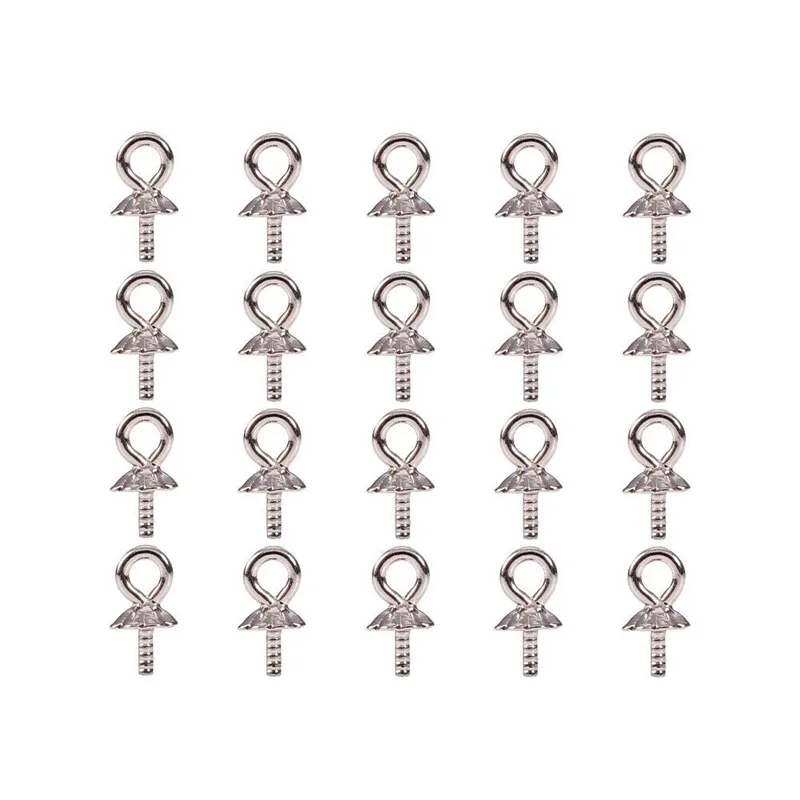 20pcs 925 Sterling Silver 5mm Eye Screwed Pins for Half Drilled Pearl Cup Bail for Charm Pendant DIY Making Accessories F70
20pcs 925 Sterling Silver 5mm Eye Screwed Pins for Half Drilled Pearl Cup Bail for Charm Pendant DIY Making Accessories F70