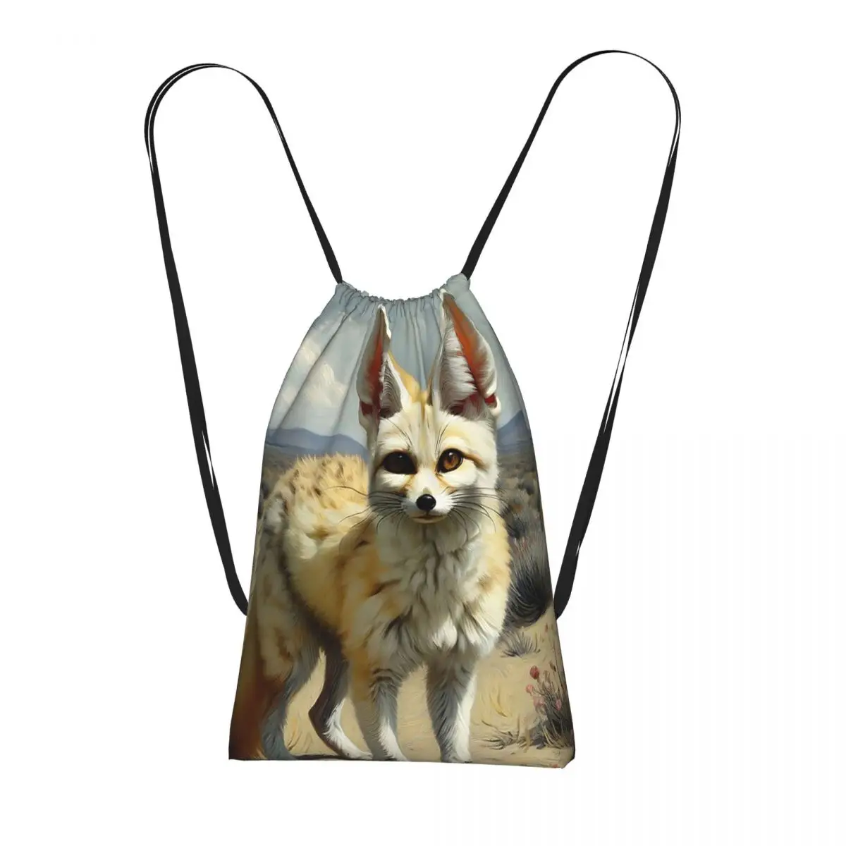 Cute Fennec Fox In Desert Backpacks Fashion Drawstring Bundle Pocket Storage Bag Book Bags for Travel School
Cute Fennec Fox In Desert Backpacks Fashion Drawstring Bundle Pocket Storage Bag Book Bags for Travel School