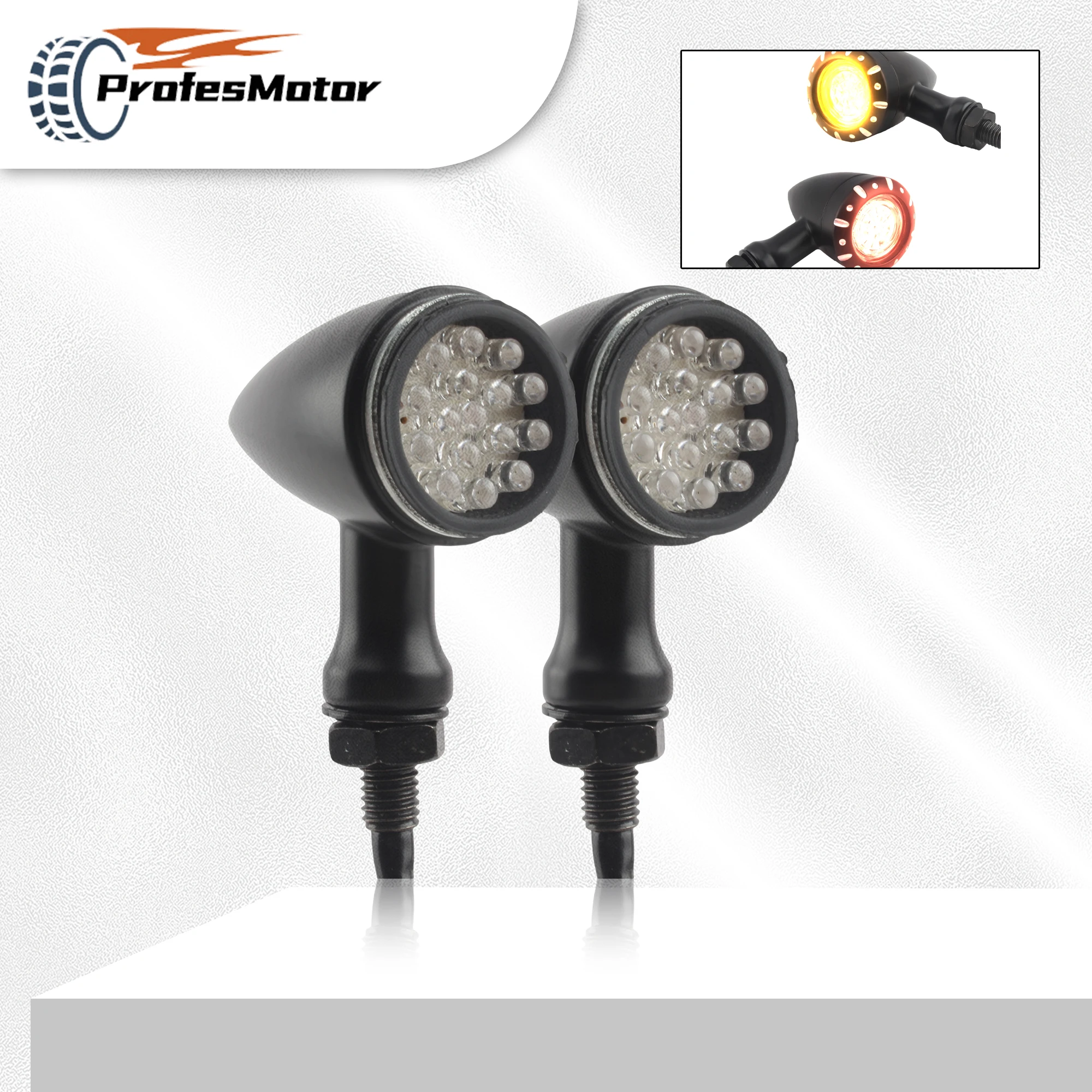 Universal 2PCS Motorcycle LED Bullet Turn Signals Brake Lights For Harley Yamaha Honda Cafe Racer DirtBike Indicator Light Parts
Universal 2PCS Motorcycle LED Bullet Turn Signals Brake Lights For Harley Yamaha Honda Cafe Racer DirtBike Indicator Light Parts