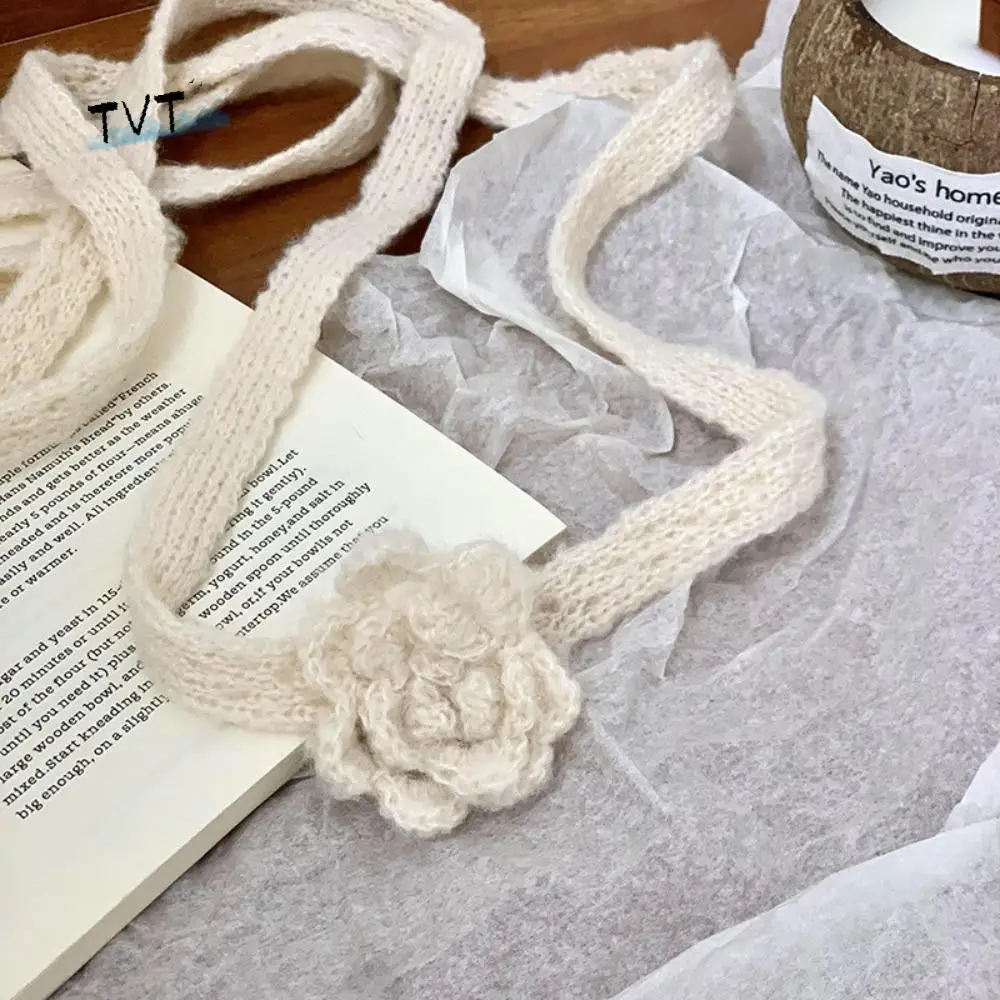 Solid Color Rose Wool Shawl Handmade Crocheted Dressing Decoration Knitted Scarf Ribbon Keep Warm Long Narrow Scarves Streetwear
Solid Color Rose Wool Shawl Handmade Crocheted Dressing Decoration Knitted Scarf Ribbon Keep Warm Long Narrow Scarves Streetwear