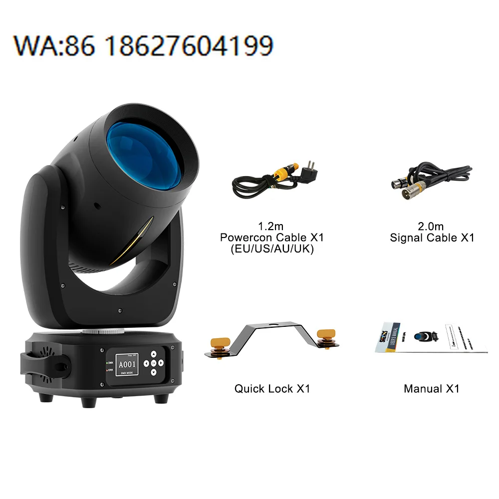 180W Beam Moving Head DMX512 High Brightness LED Effect Lamp for DJ Party Performance
180W Beam Moving Head DMX512 High Brightness LED Effect Lamp for DJ Party Performance