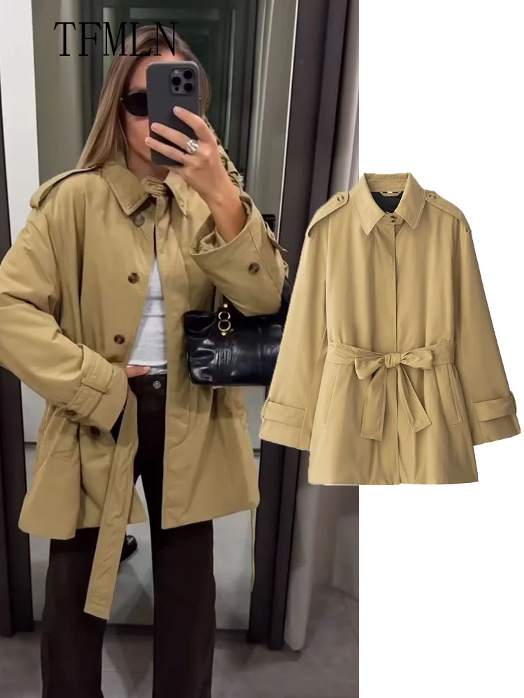 2025 Autumn Women Causal Jackets With Belt Fashion Turn Down Collar Single Breasted Loose Coats Vintage Solid Chic Streetwear
2025 Autumn Women Causal Jackets With Belt Fashion Turn Down Collar Single Breasted Loose Coats Vintage Solid Chic Streetwear