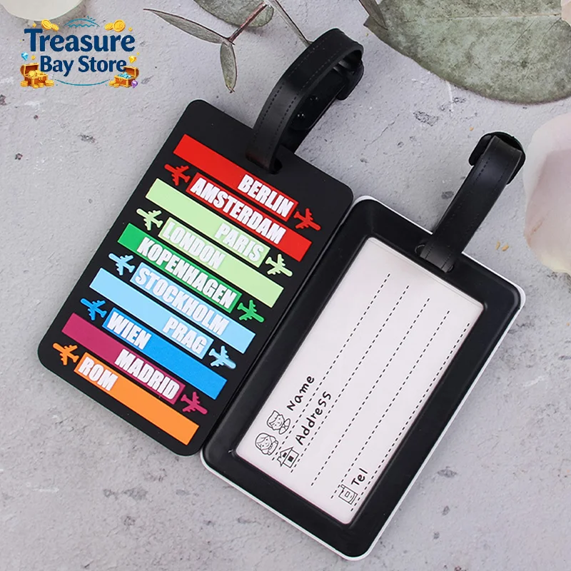 Country Name Suitcase Luggage Tag Fashion Letters Address Holder Baggage Label Silicone Identifier Travel Accessories
Country Name Suitcase Luggage Tag Fashion Letters Address Holder Baggage Label Silicone Identifier Travel Accessories