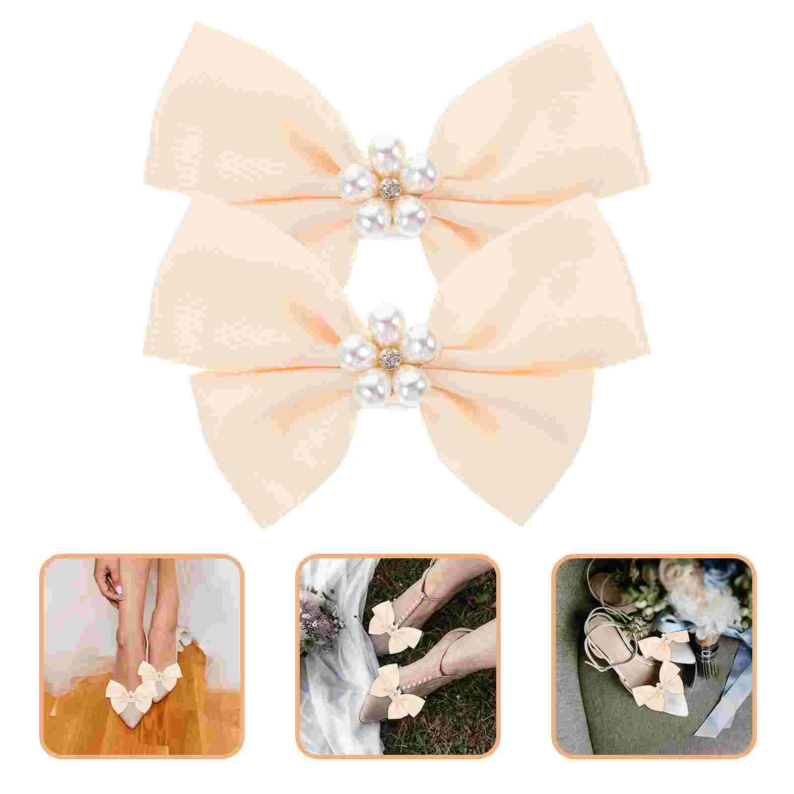 2 Pcs Pearl Accessories for Shoes Women Clips Flats Charms Bowknot Ornaments Buckle Sports Bridal
2 Pcs Pearl Accessories for Shoes Women Clips Flats Charms Bowknot Ornaments Buckle Sports Bridal