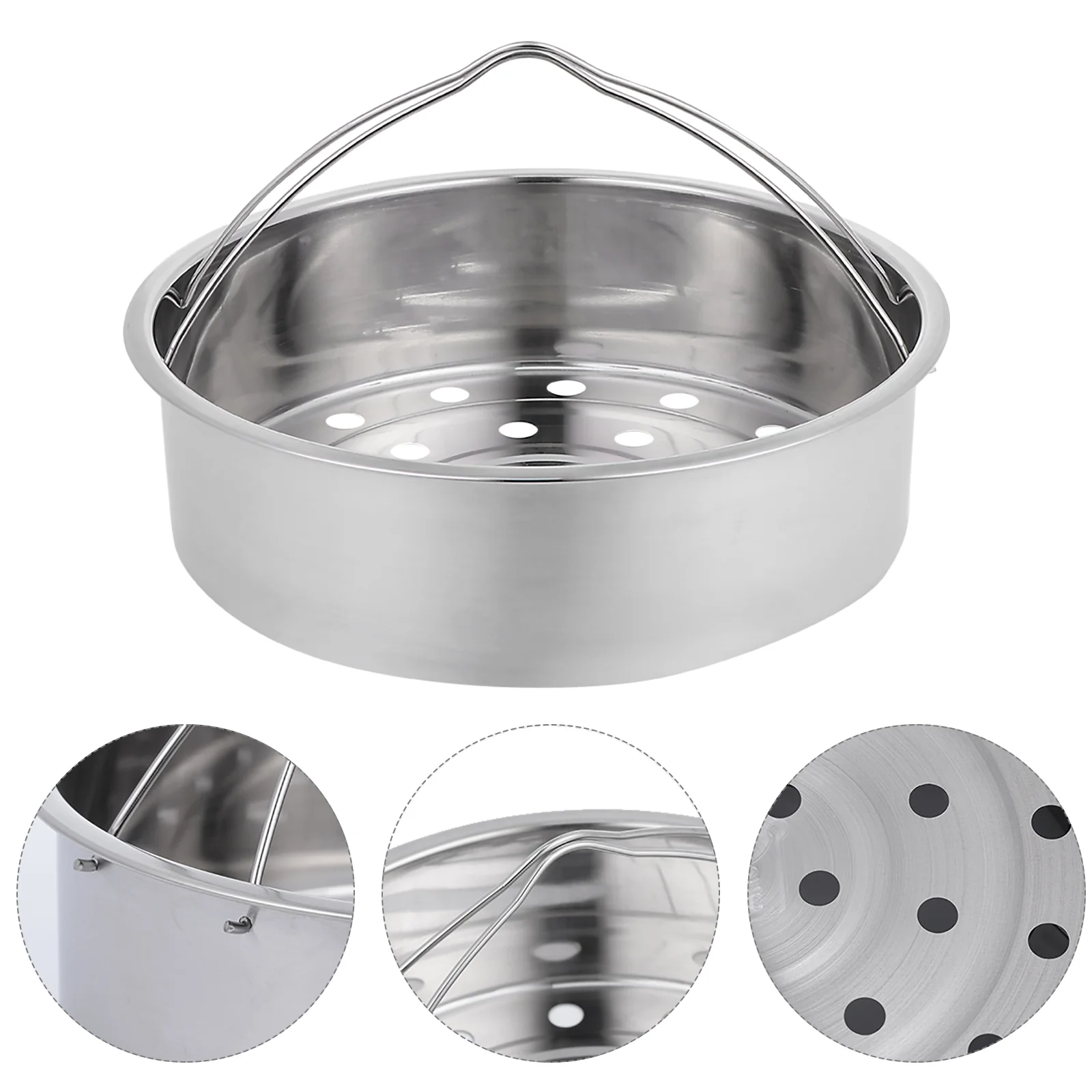 Steam Rack Stainless Steel Steaming Steamer Bowl Kitchen Device Camping Cookware Metal Mesh Food Strainer Basket with Handles
Steam Rack Stainless Steel Steaming Steamer Bowl Kitchen Device Camping Cookware Metal Mesh Food Strainer Basket with Handles