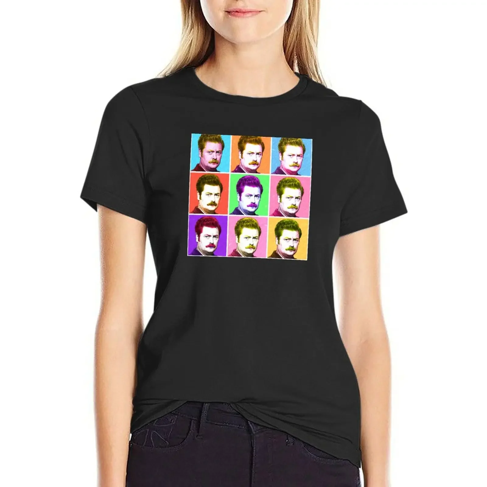 Ron Swanson Diptych T-Shirt plus size tops animal print customizeds Blouse workout shirts for Women
Ron Swanson Diptych T-Shirt plus size tops animal print customizeds Blouse workout shirts for Women
