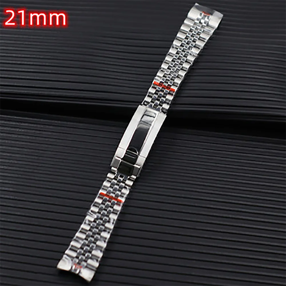 Simple Watch Strap 21MM Steel Modified Strap Dive Watch Band Adjustable Strap for 41MM Calendar Watch Case
Simple Watch Strap 21MM Steel Modified Strap Dive Watch Band Adjustable Strap for 41MM Calendar Watch Case
