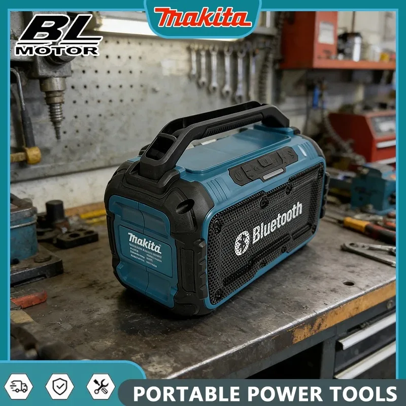 Makita Cordless Bluetooth Speaker Dual Channel Portable Subwoofer 18V Battery Powered Surround Sound System for Outdoor
Makita Cordless Bluetooth Speaker Dual Channel Portable Subwoofer 18V Battery Powered Surround Sound System for Outdoor