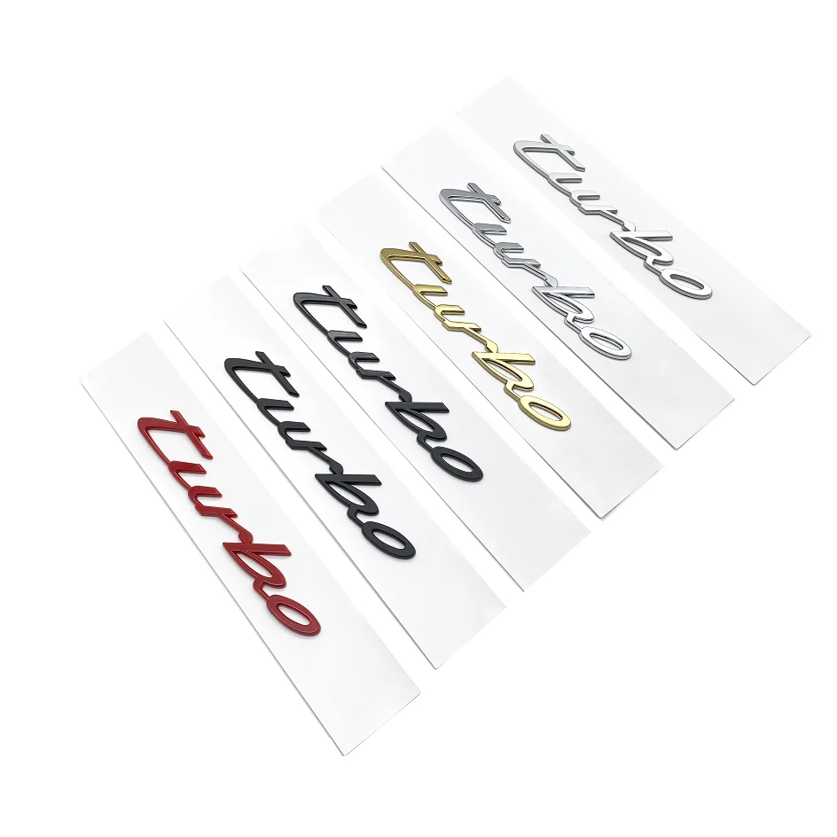 New ABS 3D Metal TURBO Emblem Car Rear Trunk Bumper Tail Door Badge Logo Sticker Decoration Accessories
New ABS 3D Metal TURBO Emblem Car Rear Trunk Bumper Tail Door Badge Logo Sticker Decoration Accessories