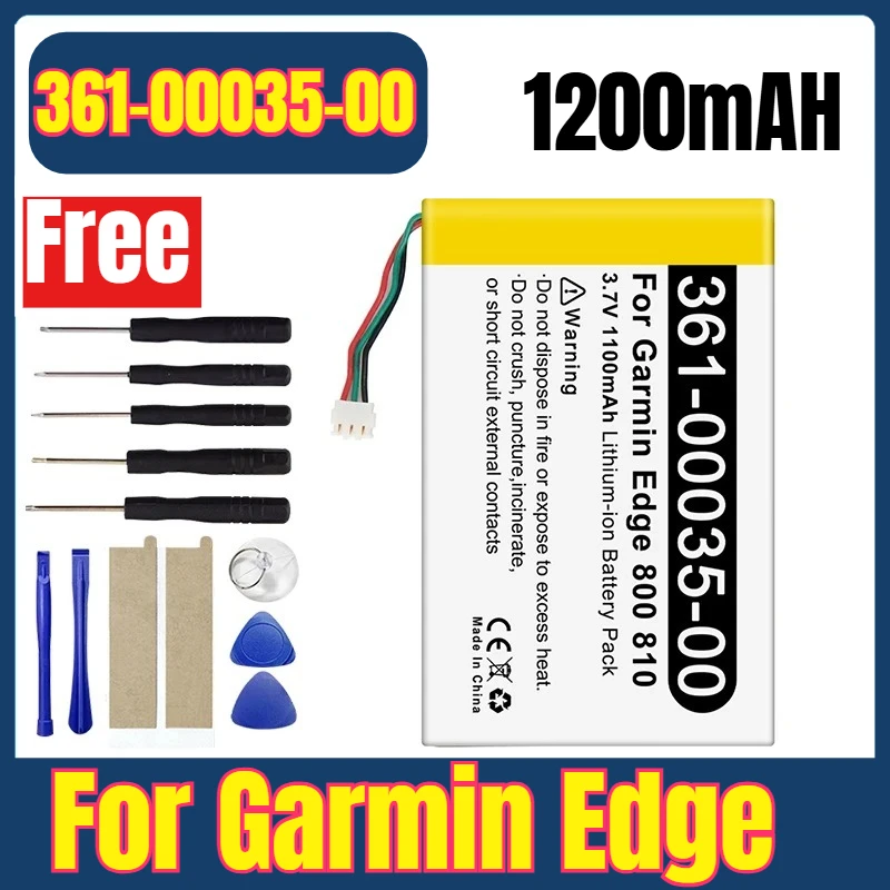 361-00035-00 Replacement Battery for Garmin Edge 800 810 361-00035-00 Battery 1200mAh + Free Tools
361-00035-00 Replacement Battery for Garmin Edge 800 810 361-00035-00 Battery 1200mAh + Free Tools