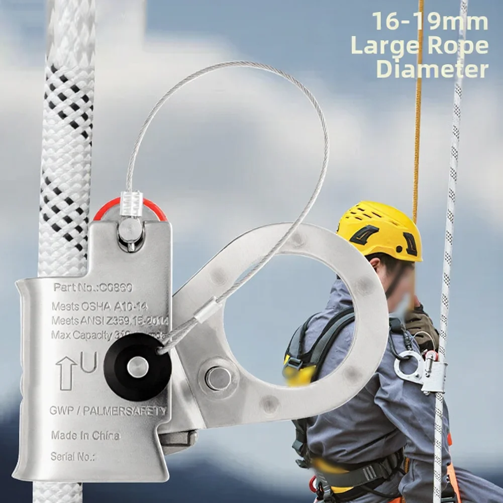 Heavy Duty Stainless Steel Electric Rope Grab Fall Protection Device For Aerial Work Climbing Rescue Roofing
Heavy Duty Stainless Steel Electric Rope Grab Fall Protection Device For Aerial Work Climbing Rescue Roofing